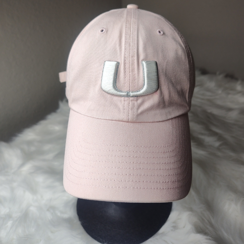 NCAA Collegiate University of Miami woman's cap/ Hat pink Canes🩷🩷🩷🩷🩷🩷🩷